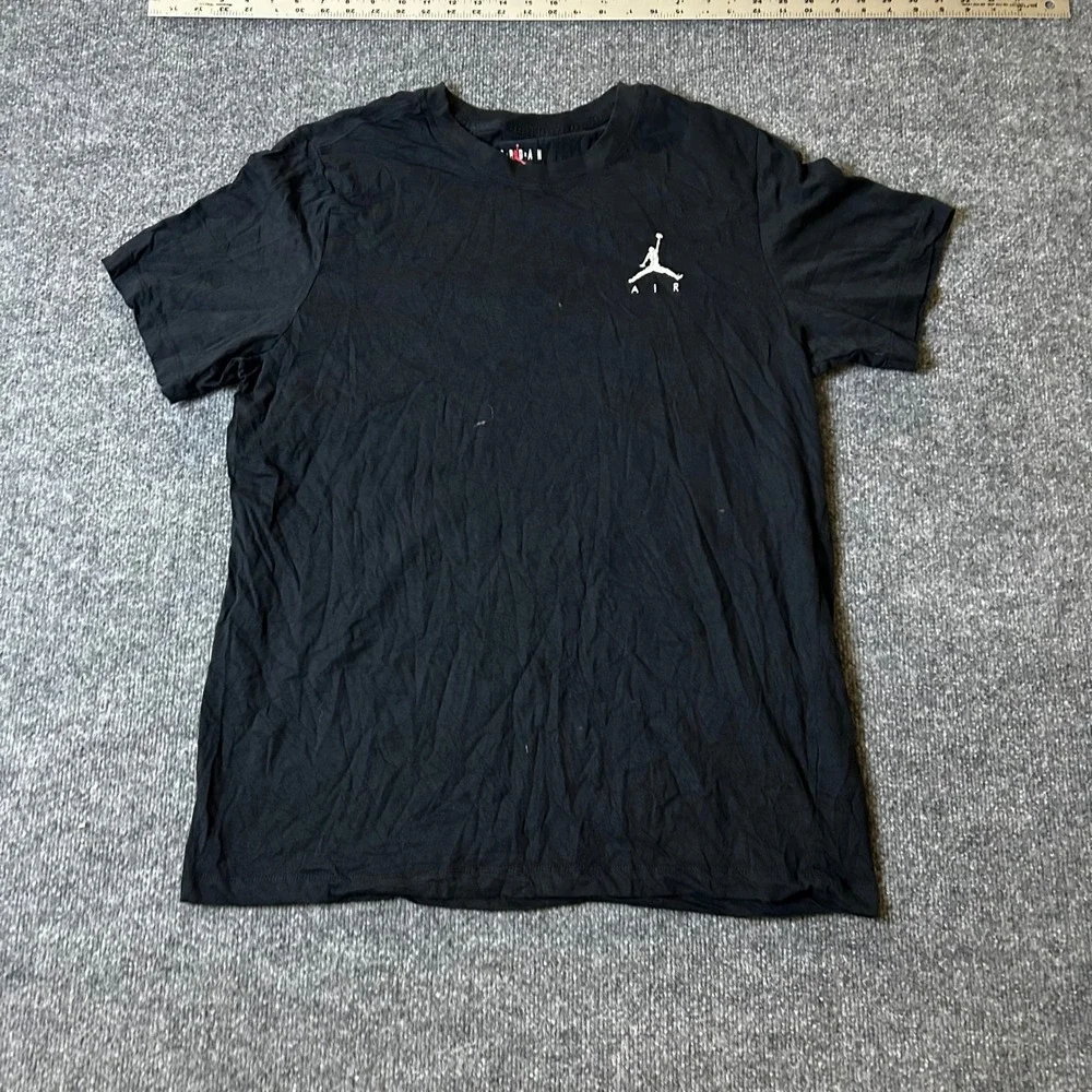 Jordan T-Shirt Mens XL Black Jumpman Air Logo Short Sleeve Athletic Crew Neck